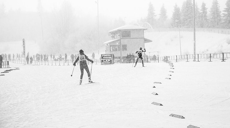 Nordic ski racing at Kincaid park