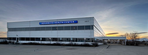 View of the clinic building location from the parking lot